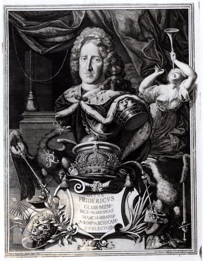Portrait of Frederick William I, King of Prussia, engraved by Georg Andreas Wolfgang, 1718 by Friedrich Wilhelm Weidemann
